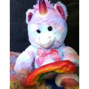 Hugfun Light-Up Unicorn Plush Toy With Rainbow For Ages 3 & Up - Press On/Off